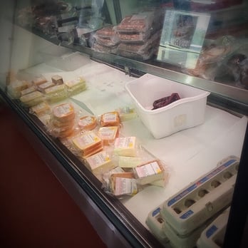 Jones Processing - Cheeses, jerky, & packaged meats in the front showcase. - Butcher Near Me - Hartford, Ohio