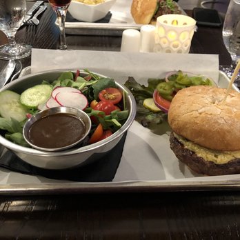 Degree Brewpub - Angus Burger* with Garden Salad - Brewpubs Near Me - Denver, Colorado