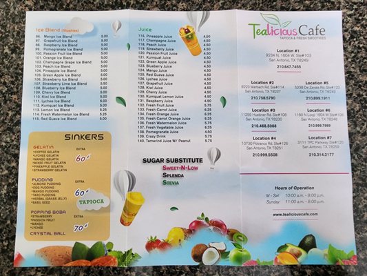 Menu photo 4 Tealicious Cafe San Antonio, TX