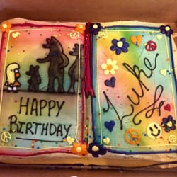 The perfect cake for my hippie friend with flowing, golden hair!