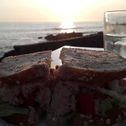 Ibar - Tuna sandwich & sunset Atlantic Ocean view ... found my happy piece of Porto