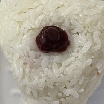 Happa Restaurant - this is my ume (sour plum) rice ball (onigiri),  it has an actual umeboshi in the middle of it. - Izakaya Near Me - Gardena, California