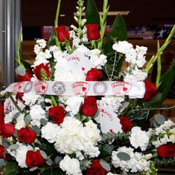 Fantasy Flowers & Balloons - Large Poker Arrangement