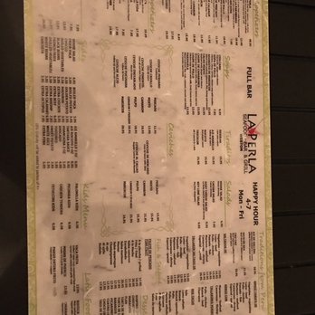 La Perla - Menu - Seafood Near Me - Weston, Florida