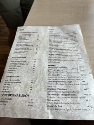 Menu photo 8 The Custer Wolf Custer, SD
