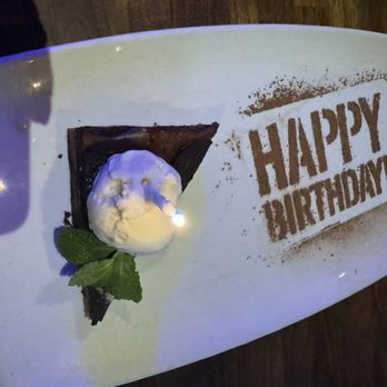 Yard House - Lovely presentation for my daughter's birthday dessert! - New American Near Me - Brea, California