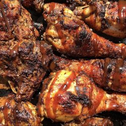 Jerk chicken with jerk bbq sauce