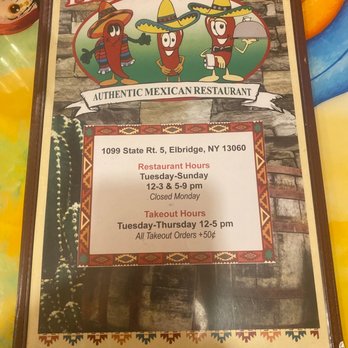 Tres Primos Authentic Mexican Restaurant - Menu cover - Mexican Near Me - Elbridge, New York Tres Primos Authentic Mexican Restaurant - Menu cover - Mexican Near Me - Elbridge, New York