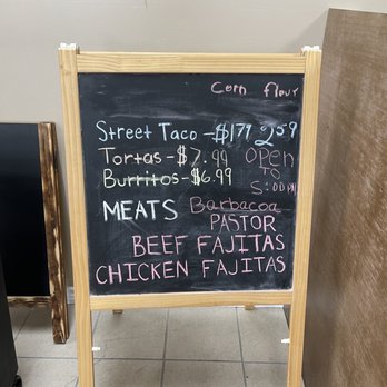 Marielas Taqueria - a menu on a chalkboard - Tacos Near Me - Forney, Texas Marielas Taqueria - a menu on a chalkboard - Tacos Near Me - Forney, Texas