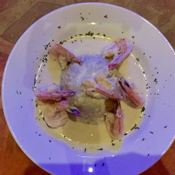 Emperador Elias Restaurant - Caramofongo: mofongo topped w/delicious buttery  garlic sauce and shrimps. - Caribbean Near Me - Brooklyn, New York