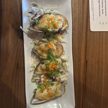 Aburi Japanese Kitchen - Broiled Mussel (4pcs) - Ramen Near Me - Huntington Beach, California Aburi Japanese Kitchen - Broiled Mussel (4pcs) - Ramen Near Me - Huntington Beach, California