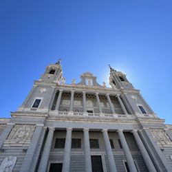 Catedral de Santa María la Real de la Almudena - View from Plaza de La Armeria