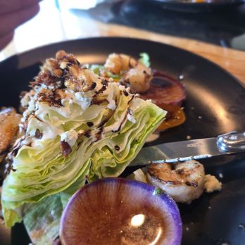 Char Kitchen - Gatsby Prawn Wedge salad (split into two) - American Near Me - Bremerton, Washington Char Kitchen - Gatsby Prawn Wedge salad (split into two) - American Near Me - Bremerton, Washington