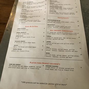El Rincon Criollo - Menu - Cuban Near Me - Playa Del Rey, California