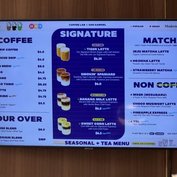 Smoking Tiger Coffee Lab - Menu - Cafes Near Me - San Gabriel, California Smoking Tiger Coffee Lab - Menu - Cafes Near Me - San Gabriel, California