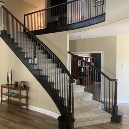 a staircase in a home