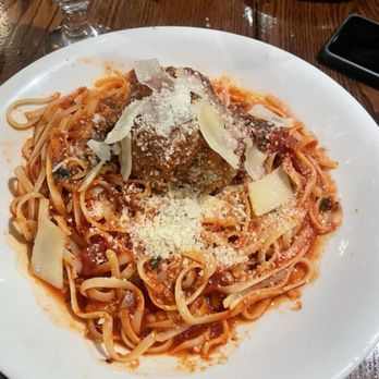 Fresco Smithfield - Large meatball with spaghetti - Italian Near Me - Smithfield, Rhode Island