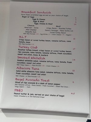 Menu photo 1 Sam's Bagels Santa Monica, CA