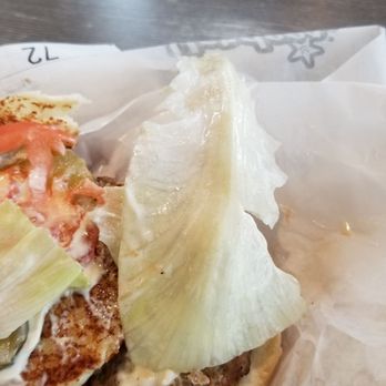 Hardee's - Mmm. Iceberg lettuce with the texture of 1/4" thick pvc piping. Attn aspiring Sandwich Artists: this is the crap you throw in the trash! - Burgers Near Me - Columbus, Ohio Hardee's - Mmm. Iceberg lettuce with the texture of 1/4" thick pvc piping. Attn aspiring Sandwich Artists: this is the crap you throw in the trash! - Burgers Near Me - Columbus, Ohio