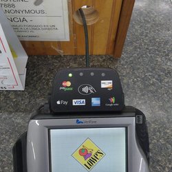 Lowe's Market-Llano - Nice terminals without the stupid chip support, but with PayPass and Apple Pay!