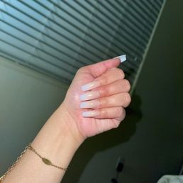 Ombre Coffin nails by Lee Ombre Coffin nails by Lee