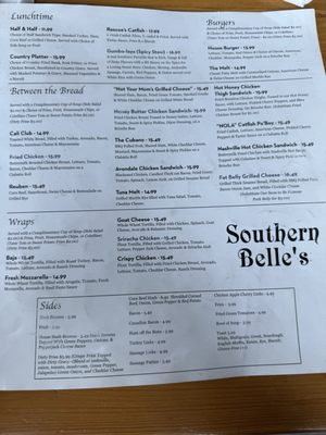 Menu photo 1 Southern Belle’s Yorkville, IL Menu photo 1 Southern Belle’s Yorkville, IL