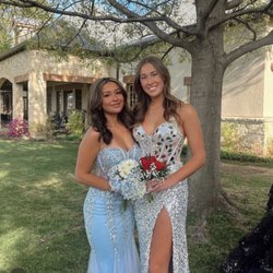 Shimmer Boutique - Shimmer dress on the right.