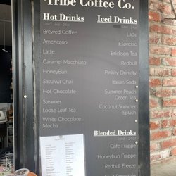 Tribe Coffee - The menu