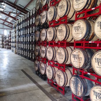 Boone County Distilling - Rack house. Their bourbon is sleeping here - Distilleries Near Me - Independence, Kentucky Boone County Distilling - Rack house. Their bourbon is sleeping here - Distilleries Near Me - Independence, Kentucky