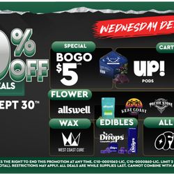Wellgreens Dispensary - Every Wednesday until 9/30