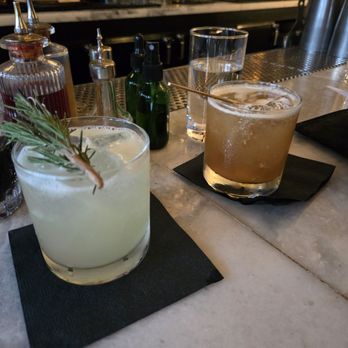 Wormwood - Tequila thyme drink and Borbon drink with a Fernet gummy in it. So delicious. - French Near Me - San Diego, California Wormwood - Tequila thyme drink and Borbon drink with a Fernet gummy in it. So delicious. - French Near Me - San Diego, California