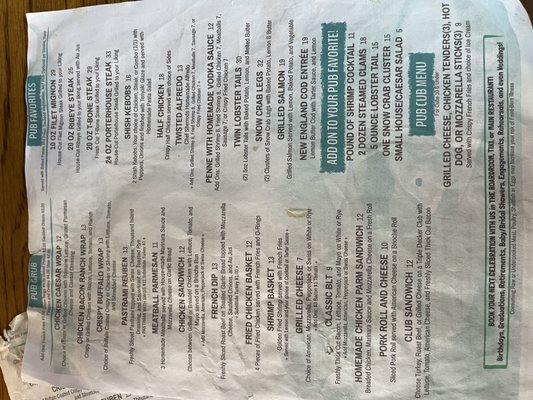 Menu photo 5 Pub 447 East Stroudsburg, PA