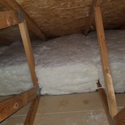 Attic Green - Attic insulation installation  R-38 Kraft insulation