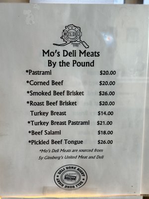 Menu photo 2 Mo's Deli and Catering Anchorage, AK