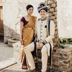 Perfect Saree Draping By Chhavi - Destination wedding in New Orleans
