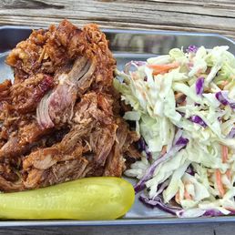 Pulled pork and coleslaw