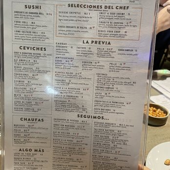 Pisco y Nazca Ceviche Gastrobar - Menu - Gastropubs Near Me - Doral, Florida Pisco y Nazca Ceviche Gastrobar - Menu - Gastropubs Near Me - Doral, Florida