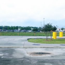 Plaquemine Truck Stop & Fat Tuesday Casino - The southern perimeter of the property where you come in and hit the cat scale you could see the fence line in the Walmart right next door