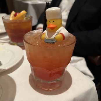 Commander's Palace - Bubblegum kid moctail with rubber ducky - Cajun/Creole Near Me - New Orleans, Louisiana Commander's Palace - Bubblegum kid moctail with rubber ducky - Cajun/Creole Near Me - New Orleans, Louisiana