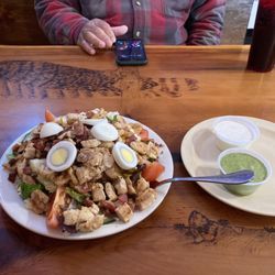 Neo's Pizza House - Chicken salad with pesto and ranch dressing. Can't wait to eat