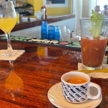 Morning Glory - Bloody Mary, mimosa and an espresso shot - Breakfast & Brunch Near Me - Satellite Beach, Florida Morning Glory - Bloody Mary, mimosa and an espresso shot - Breakfast & Brunch Near Me - Satellite Beach, Florida