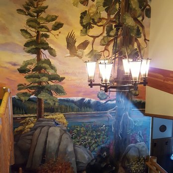 Alpenhorn Bed & Breakfast - Amazing mural on one of the walls - Big Bear Lake, CA