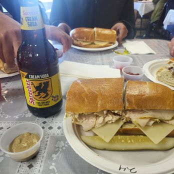 California Sourdough - #24 Bold Madrasala Curry Chicken and a Sprecher cream soda, and a pickle of course - Delis Near Me - San Jose, California California Sourdough - #24 Bold Madrasala Curry Chicken and a Sprecher cream soda, and a pickle of course - Delis Near Me - San Jose, California