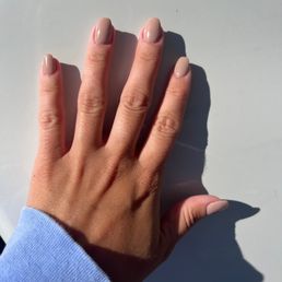 Powder manicure.