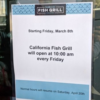 California Fish Grill - Open at 10am on Fridays during Lent sesson - Seafood Near Me - Brea, California California Fish Grill - Open at 10am on Fridays during Lent sesson - Seafood Near Me - Brea, California