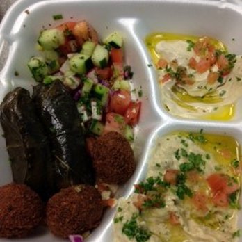 Falafelji - Vegetarian combo plate - $10. Worth every cent. - Mediterranean Near Me - Lyons, Illinois