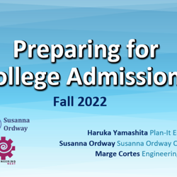 Plan It Education - UC Berkeley Splash Parent Program  Fall 2022