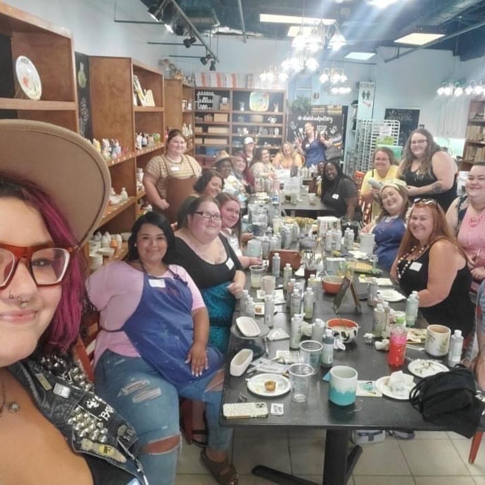 Inside, crafting space, party Inside, crafting space, party
