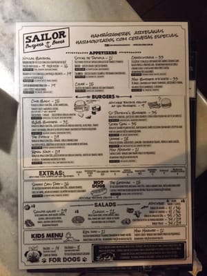 Menu photo 3 Sailor Burger & Steakhouse São Paulo, SP