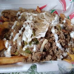Barrio Fries - Half order of Nacho Libre barrio fries.